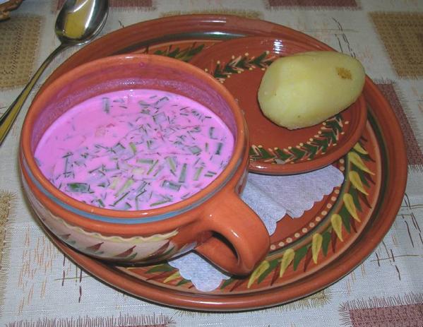 ウクライナの伝統的な料理 ボルシチ
